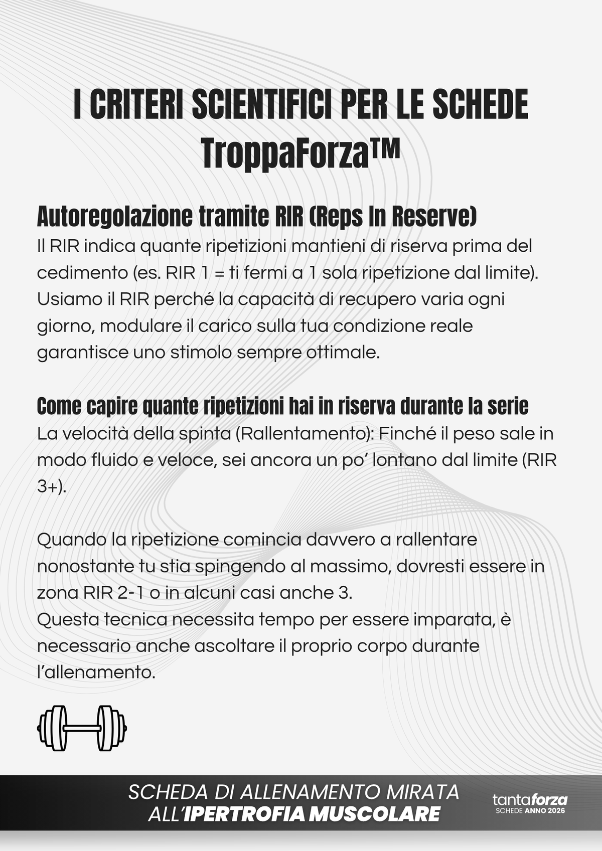 Scheda di Allenamento TroppaForza™ scaricabile UOMO