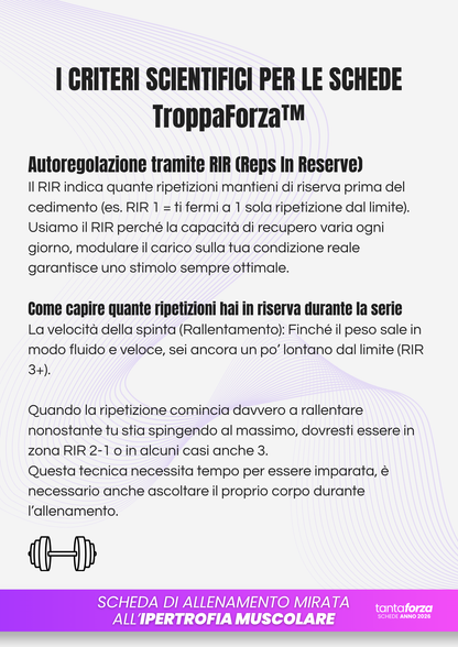 Scheda di Allenamento TroppaForza™ scaricabile DONNA
